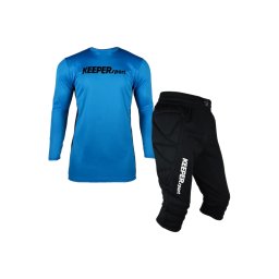 KEEPERsport Costum de trening albastru / negru / alb