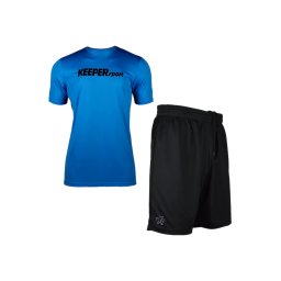 KEEPERsport Costum de trening albastru / negru / alb