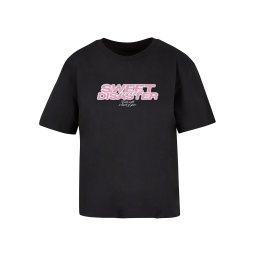 Miss Tee Tricou 'Sweet Disaster' roz / negru / alb