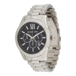 Michael Kors Ceas analogic 'LEXINGTON' negru / argintiu