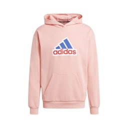 ADIDAS SPORTSWEAR Bluză de molton albastru / roz deschis / roșu / alb