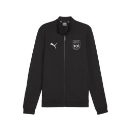 PUMA Geacă sport negru / alb