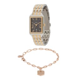 FOSSIL Set de bijuterii 'Raquel' auriu / negru / argintiu