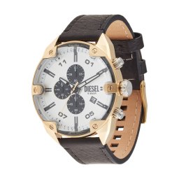 DIESEL Ceas analogic 'Spiked' auriu / negru / argintiu