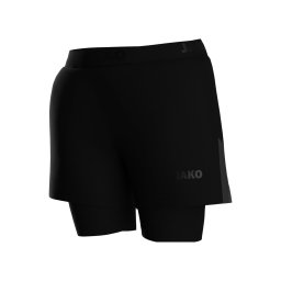 JAKO Pantaloni sport gri închis / negru