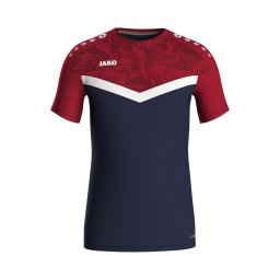 JAKO Tricou funcțional bleumarin / roșu / roșu carmin
