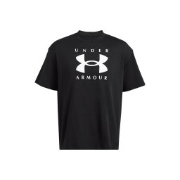 UNDER ARMOUR Tricou funcțional 'OS Branded' negru / alb