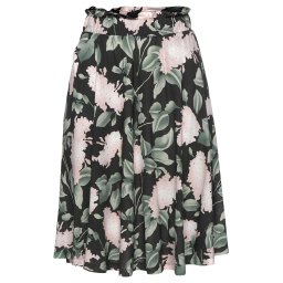BUFFALO Fustă verde / roz pudră / negru