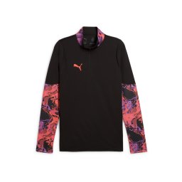 PUMA Tricou funcțional 'Individual Cup' mov neon / roz zmeură / negru