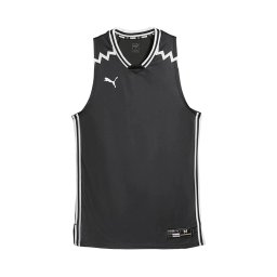 PUMA Tricou funcțional 'Team Game' negru / alb
