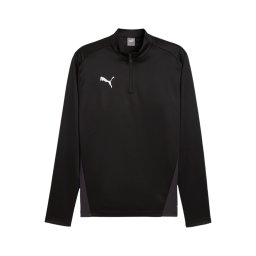 PUMA Tricou funcțional 'TeamGoal' negru / alb