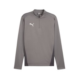 PUMA Tricou funcțional 'TeamGoal' gri / gri grafit / alb