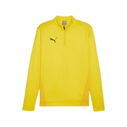 PUMA Tricou funcțional 'TeamGoal' galben / galben curry / negru