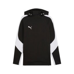 PUMA Hanorac sport 'TeamEvostripe' negru / alb