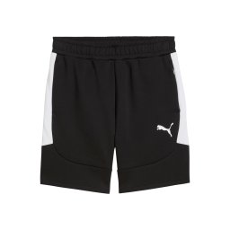 PUMA Pantaloni sport 'TeamEvostripe' negru / alb