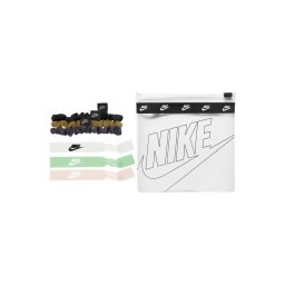 NIKE Bandană sport maro / gri metalic / verde mentă / alb