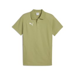 PUMA Tricou 'Team' oliv / alb