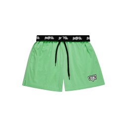 Bucketz Pantaloni sport 'All Day' verde limetă / negru / alb