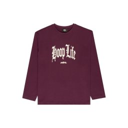 Bucketz Tricou 'Hoop Life' portocaliu deschis / roșu burgundy / alb