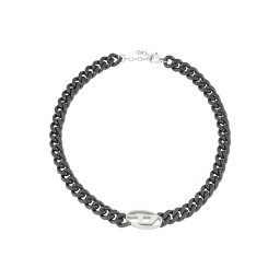 DIESEL Lanțuri negru / argintiu