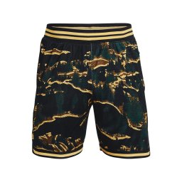 UNDER ARMOUR Pantaloni sport 'Curry' crem / maro / verde pin / negru