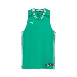 PUMA Tricot 'Hoops Team Game' verde limetă / alb murdar