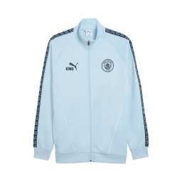 PUMA Geacă sport 'Manchester City King Anthem' albastru deschis / negru