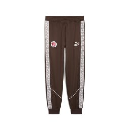 PUMA Pantaloni sport 'FC St. Pauli King Anthem' maro / roșu / alb