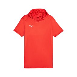 PUMA Tricou funcțional 'Hoops Team Shooting' roșu deschis / alb