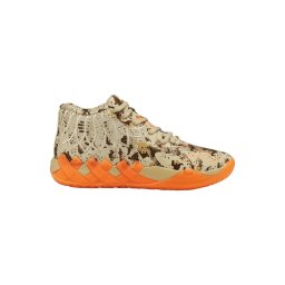 PUMA Pantofi sport verde pastel / portocaliu / negru