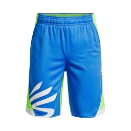 UNDER ARMOUR Pantaloni sport 'Curry Splash' azur / verde măr / alb