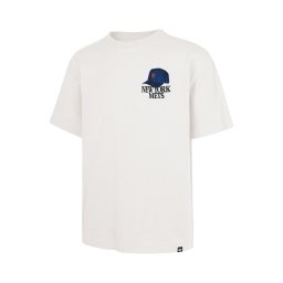 47 Brand Tricou ecru / bleumarin / roșu / negru