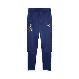 PUMA Pantaloni sport 'Puma x Neymar Jr' albastru închis / galben lămâie / alb murdar