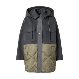 Weekend Max Mara Geacă de primăvară-toamnă 'DOSSOLA' bej / gri metalic / oliv