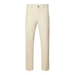 SELECTED Pantaloni cu dungă 'SLHNeli' șamoa