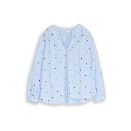 TOM TAILOR Bluză albastru deschis / negru