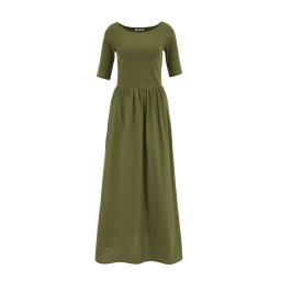 WE Fashion Rochie verde kiwi