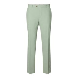 SELECTED Pantaloni cu dungă 'SLHNEIL' verde pastel