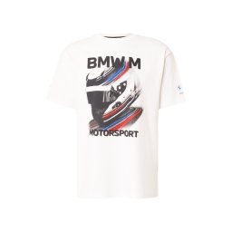 PUMA Tricou 'BMW MMS' albastru / roșu cireș / negru / alb