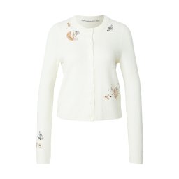 Abercrombie & Fitch Geacă tricotată 'RAMADAN' crem / bleumarin / galben închis