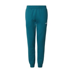 PUMA Pantaloni sport 'ESS No. 1' verde jad / alb