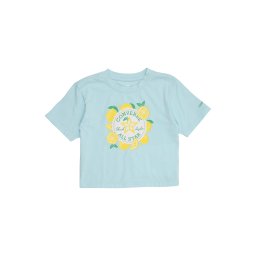 CONVERSE Tricou albastru pastel / galben lămâie / verde / alb