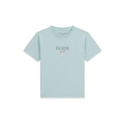 GUESS JEANS Tricou 'BABY BAKER' bleumarin / verde mentă / roșu / alb