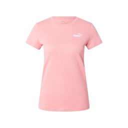 PUMA Tricou funcțional 'ESS Small No. 1' roz / alb