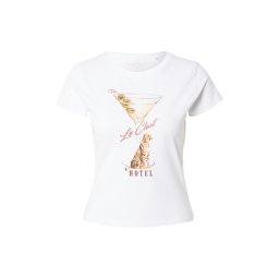 GUESS Tricou 'LEOPARDTINI' maro / oliv / negru / alb