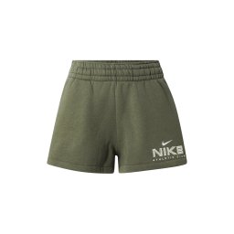 Nike Sportswear Pantaloni 'CLS+ FLC' oliv / verde pastel / alb