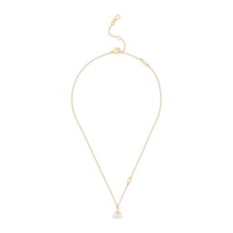 COACH Lanțuri auriu / alb perlat