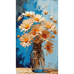 Set pictura pe numere, cu sasiu, Promisiunea soarelui, 40x70 cm