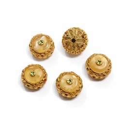 Charm Chihlimbar cupru aurit 12x12x8 mm pentru bratari si coliere 1 Buc