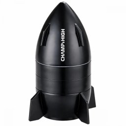 Champ High Grinder Mini Spaceship negru 4 Parti Ø50mm